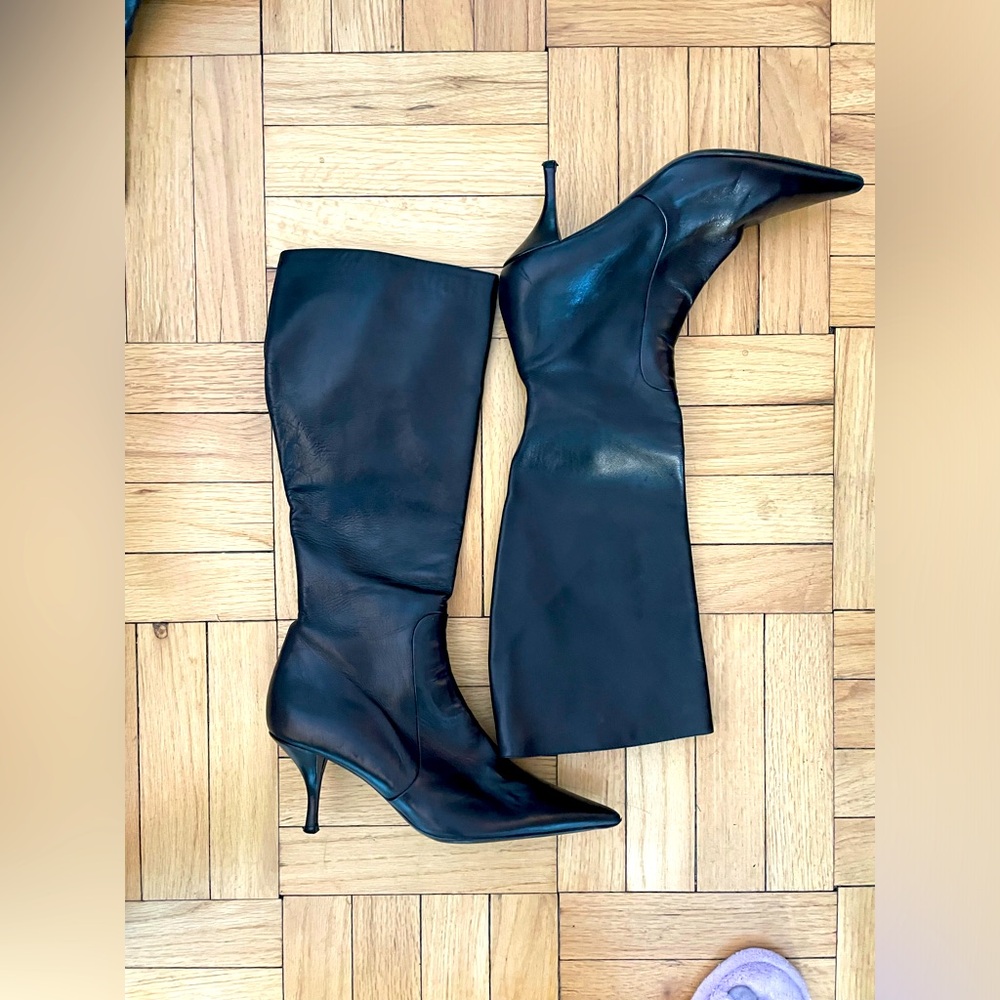 JOSEPH black leather boots